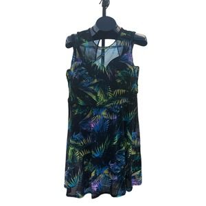 Torrid UNDERWIRE LONG MESH OVERLAY SWIM DRESS WITH BRIEF Size 3X D/DD